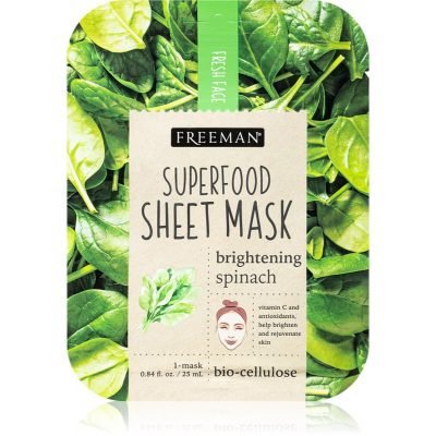 Freeman Superfood Spinach rozjasňující plátýnková maska 25 ml - parfo.cz