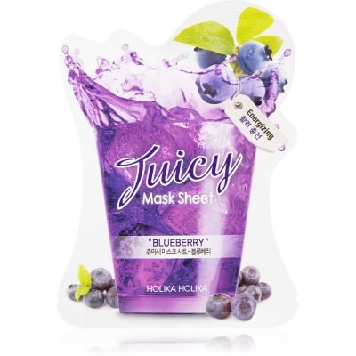 Holika Holika Juicy Mask Sheet Blueberry plátýnková maska s energizujícím účinkem 20 ml - parfo.cz