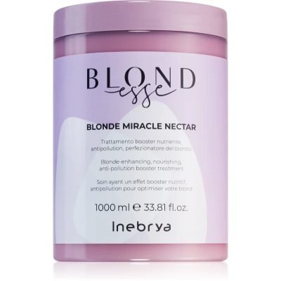 Inebrya BLONDesse Blonde Miracle Nectar hloubkově vyživující kúra pro blond vlasy 1000 ml - parfo.cz