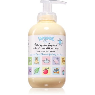 L'Amande Baby Delicate Liquid Detergent šampon a sprchový gel pro děti 250 ml - parfo.cz