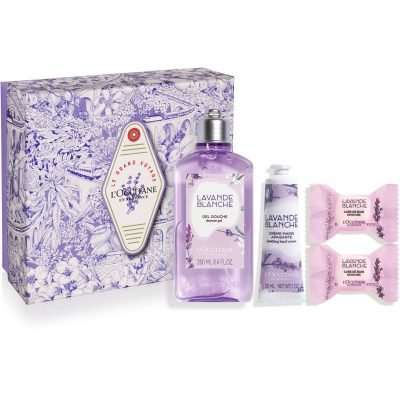 L’Occitane White Lavender Bath Gift dárková sada na tělo - parfo.cz