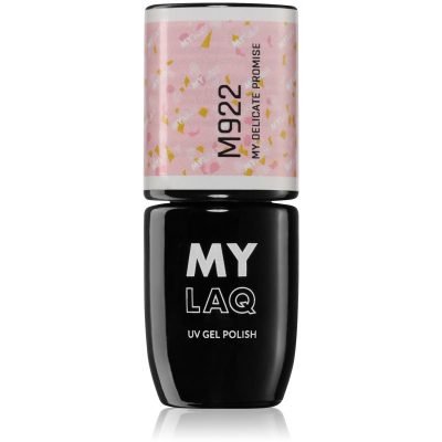 MYLAQ UV Gel Polish My Promise gelový lak na nehty odstín My Delicate Promise 5 ml - parfo.cz