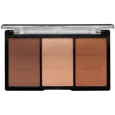 Makeup Revolution Ultra Sculpt & Contour paleta na kontury obličeje odstín 04 Ultra Ligt/Medium 11 g - parfo.cz