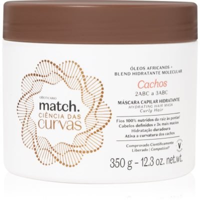 Match. Ciência das Curvas hydratační maska pro vlnité a kudrnaté vlasy 350 ml - parfo.cz