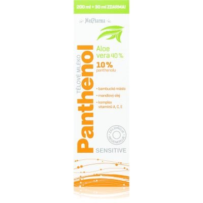 MedPharma Panthenol 10% Sensitive intenzivně hydratační tělové mléko s regeneračním účinkem 230 ml - parfo.cz
