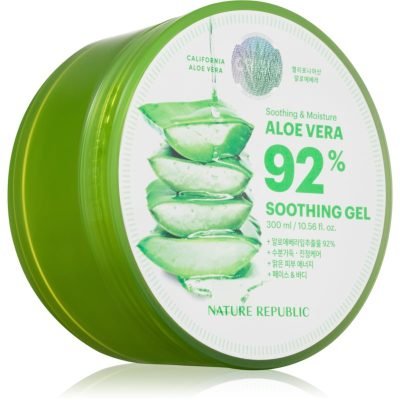 NATURE REPUBLIC Soothing & Moisture Aloe Vera 92% Soothing Gel zklidňující hydratační gel pro citlivou pokožku 300 ml - parfo.cz