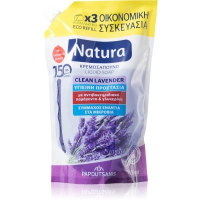 PAPOUTSANIS Natura Clean Lavender tekuté mýdlo 750 ml - parfo.cz