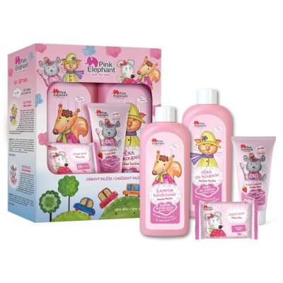 Pink Elephant Girls dárková sada pro děti Mouse Mia - parfo.cz