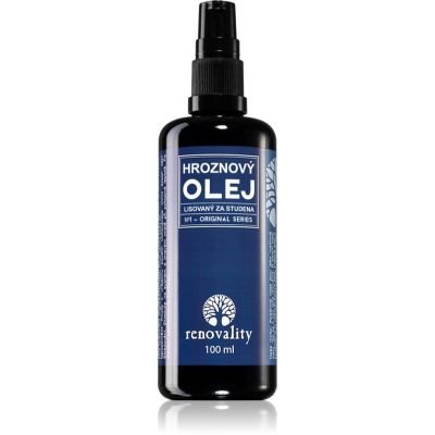 Renovality Original Series Hroznový olej lisovaný za studena pleťový olej pro mastnou a smíšenou pleť 100 ml - parfo.cz