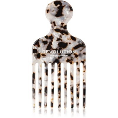 Revolution Haircare Natural Curl Afro Pick Comb hřeben pro kudrnaté vlasy odstín Tortoiseshell 1 ks - parfo.cz