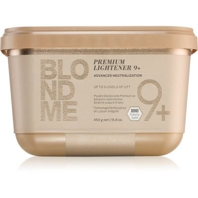 Schwarzkopf Professional Blondme Premium Lightener 9+ prémiový zesvětlující 9+ bezprašný pudr 450 g - parfo.cz