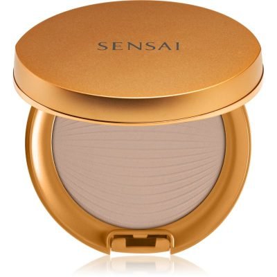 Sensai Silky Bronze Natural Veil Compact kompaktní pudrový make-up pro rozjasnění a vyhlazení pleti odstín SC03 Medium 8