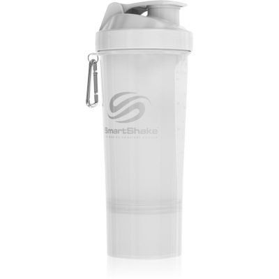 Smartshake Slim sportovní šejkr + zásobník barva Pure White 500 ml - parfo.cz
