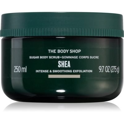 The Body Shop Shea Body Scrub cukrový tělový peeling s bambuckým máslem 240 ml - parfo.cz