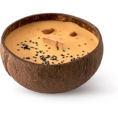 Tropicandle Vanilla & Caramel vonná svíčka s dřevěným knotem 350 ml - parfo.cz