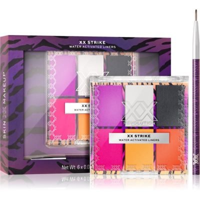 XX by Revolution XX STRIKE WATER ACTIVATED LINERS paletka vodou aktivovatelných očních linek 10