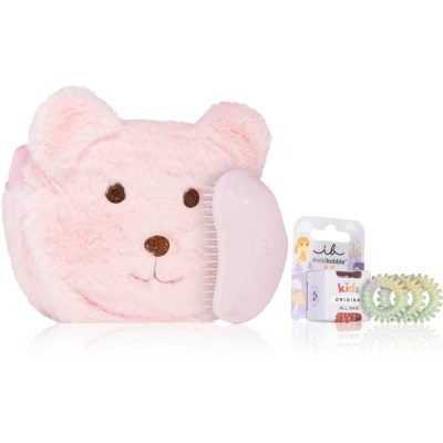 invisibobble Pink Teddy Xmas 2023 dárková sada pro děti 3 ks - parfo.cz