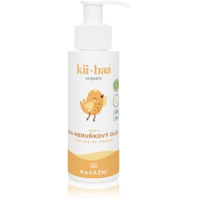 kii-baa® organic 100% Bio Oil Apricot masážní olej pro děti od narození 100 ml - parfo.cz