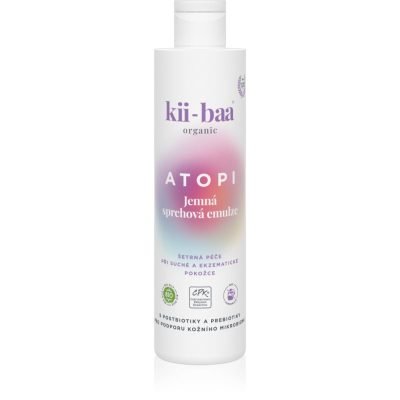 kii-baa® organic ATOPI velmi jemná mycí emulze s probiotiky a prebiotiky 250 ml - parfo.cz