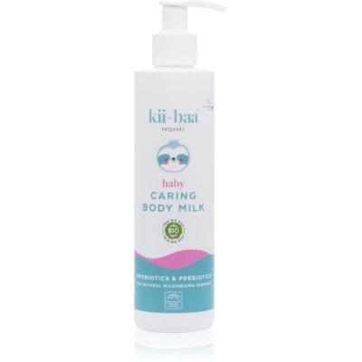kii-baa® organic Baby Caring Body Milk pečující tělové mléko s probiotiky a prebiotiky pro děti od narození 250 ml - parfo.cz