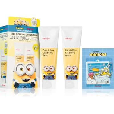 ma:nyo Minions Pure & Deep Cleansing Foam Duo Set dárková sada pro dokonalé vyčištění pleti - parfo.cz