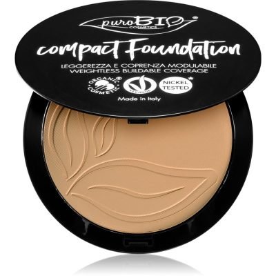 puroBIO Cosmetics Compact Foundation kompaktní pudrový make-up SPF 10 odstín 03 9 g - parfo.cz